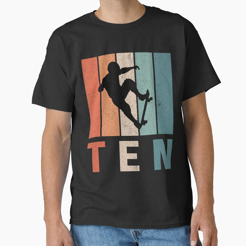10th Birthday Skateboard Retro 10 Years Old by RetroStyle247 T-Shirts, Hoodie, Sweatshirt | BlankRebels.com (Image 1)
