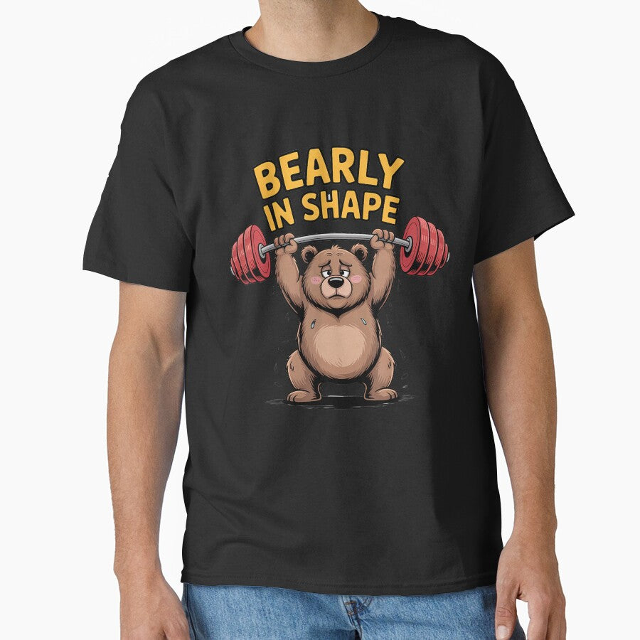 Bearly Shape Funny Weightlifting Bear Gym Workout Fitness T-Shirts, Hoodie, Sweatshirt