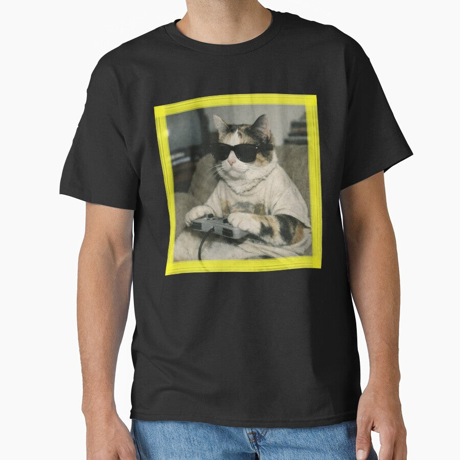 Cat Playing Vintage Games T-Shirts, Hoodie, Sweatshirt