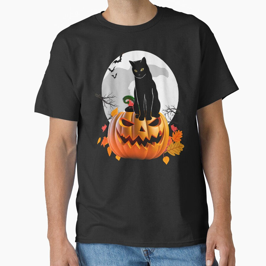 Love black cats and punkins,last minute halloween gift by erozzz T-Shirts, Hoodie, Sweatshirt | BlankRebels.com (Image 1)