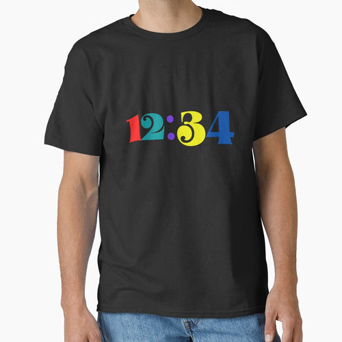 12:34 Classic T-Shirt by Swooncake Press Hoodie, Sweatshirt | BlankRebels.com (Image 1)