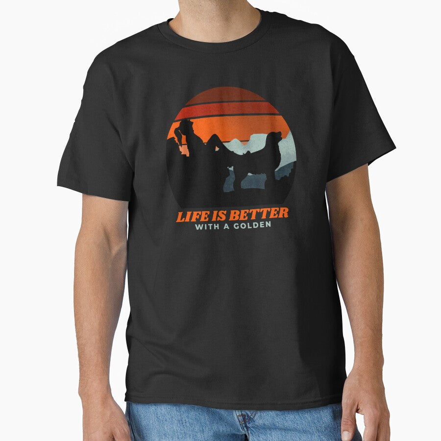 Life Is Better With A Golden Retriever Women's Mom Gift by Guarddogdrive T-Shirts, Hoodie, Sweatshirt (Image 1)
