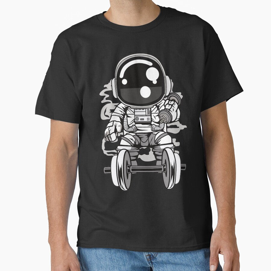 Astronaut Gym - Funny Outer Space Lovers by Desteroids T-Shirts, Hoodie, Sweatshirt | BlankRebels.com (Image 1)