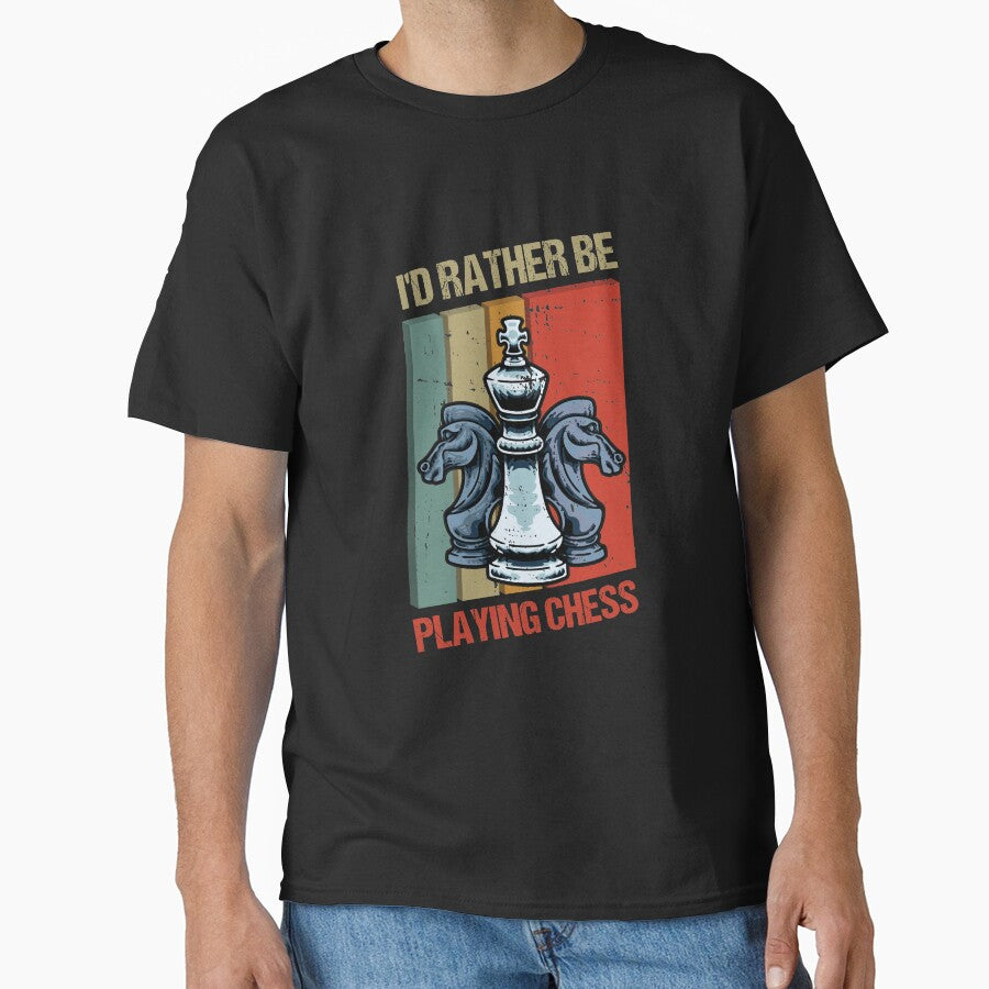 I'd Rather Be Playing Chess by JoeWiliam T-Shirts, Hoodie, Sweatshirt | BlankRebels.com (Image 1)