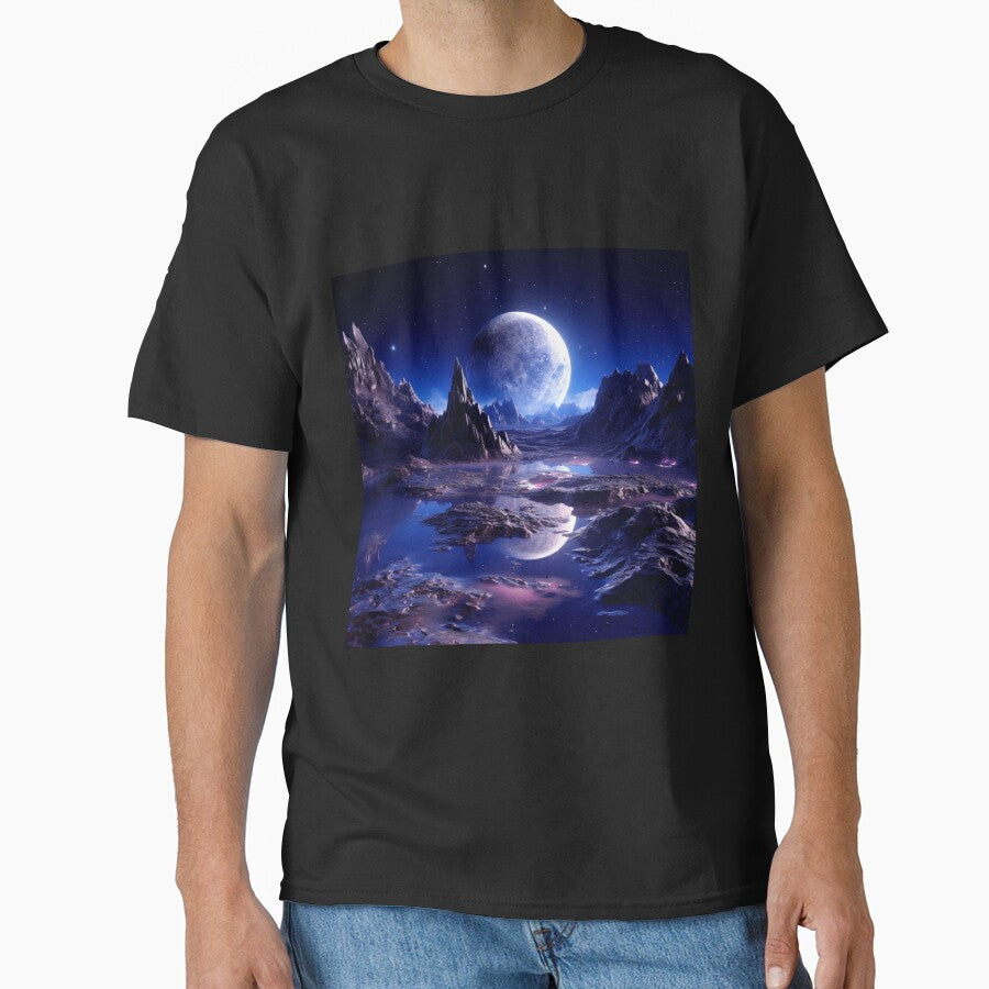 Fantasy Landscape Full Moon Rising T-Shirts, Hoodie, Sweatshirt