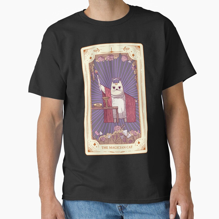 The Magician Tarot Cat Magician Tarot by DesignsStation8 T-Shirts, Hoodie, Sweatshirt | BlankRebels.com (Image 1)