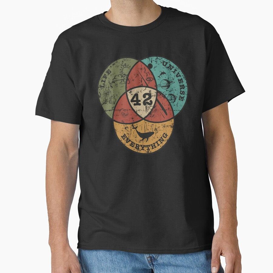 Venn Diagram: Life, the Universe & Everything by FaaYaa T-Shirts, Hoodie, Sweatshirt | BlankRebels.com (Image 1)