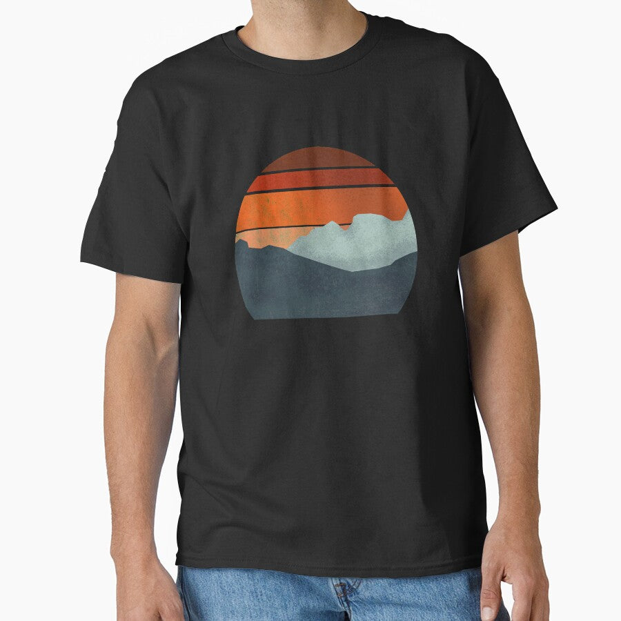 Distressed Circle Sunset by liftdesign T-Shirts, Hoodie, Sweatshirt | BlankRebels.com (Image 1)