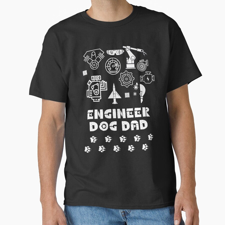 Engineer Dog Dad by givemedogs T-Shirts, Hoodie, Sweatshirt | BlankRebels.com (Image 1)