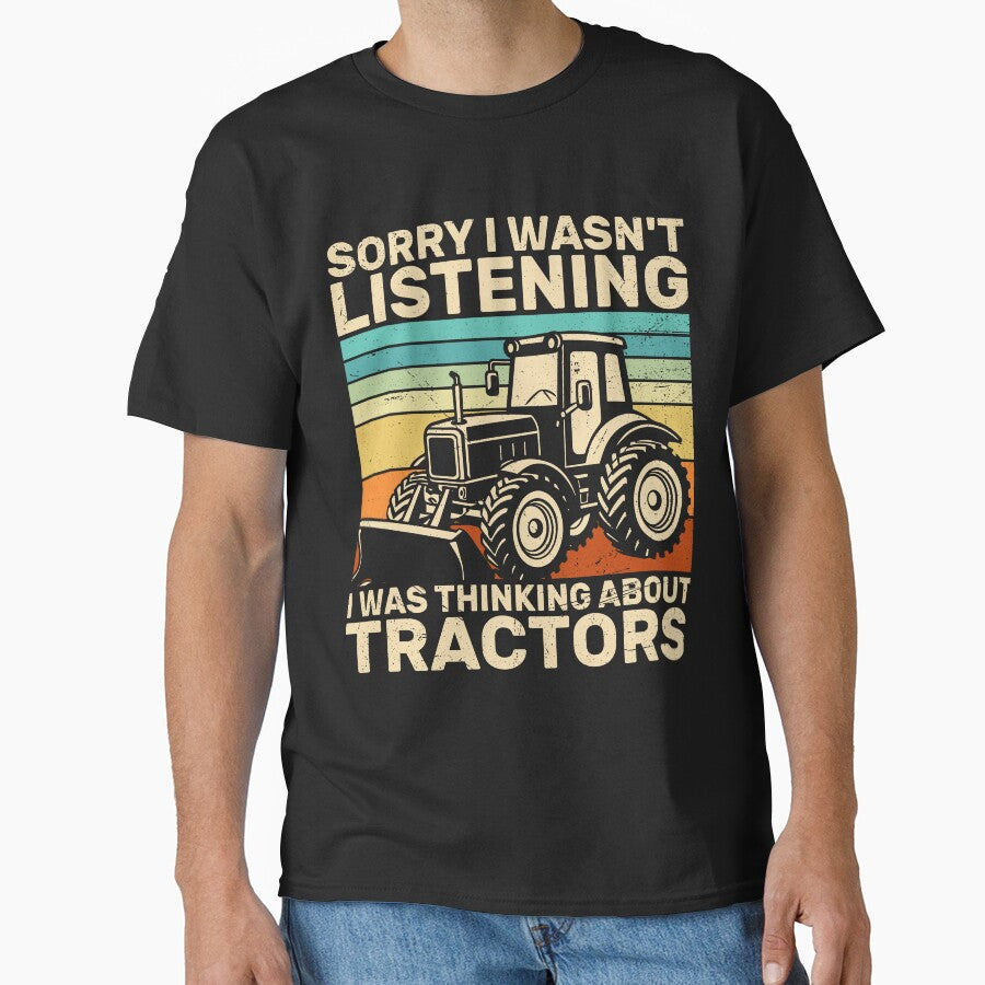 Thinking About Tractors Funny Farm Quote by KroghDs T-Shirts, Hoodie, Sweatshirt | BlankRebels.com (Image 1)