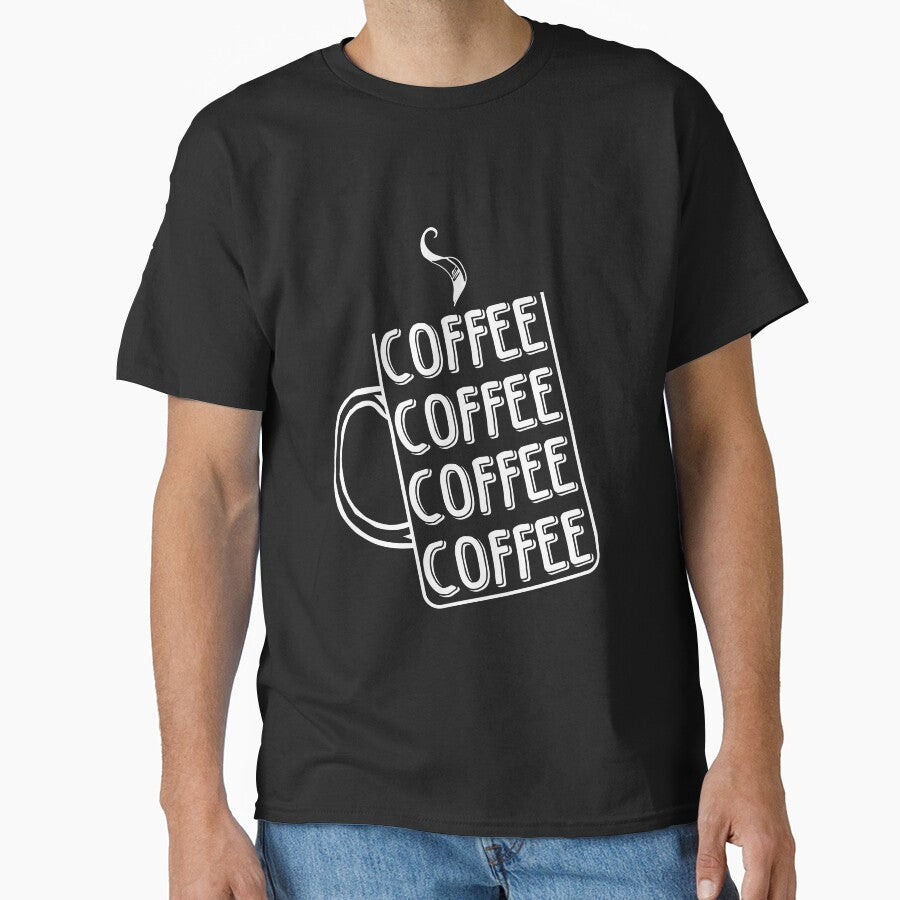 Coffee Cup Illustration Mom Gift Coffee Lover Gift for Wife by TH3--DESIGNER T-Shirts, Hoodie, Sweatshirt (Image 1)