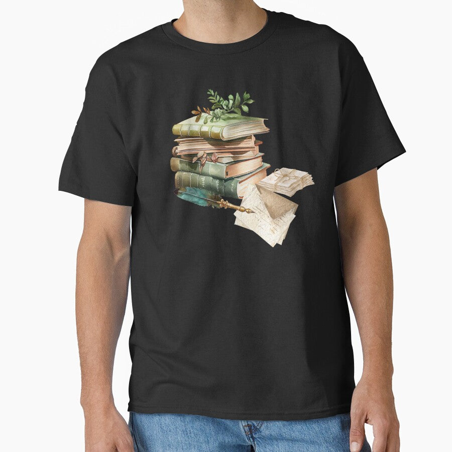 Books and Letters Book Aesthetic by Scriblez T-Shirts, Hoodie, Sweatshirt | BlankRebels.com (Image 1)