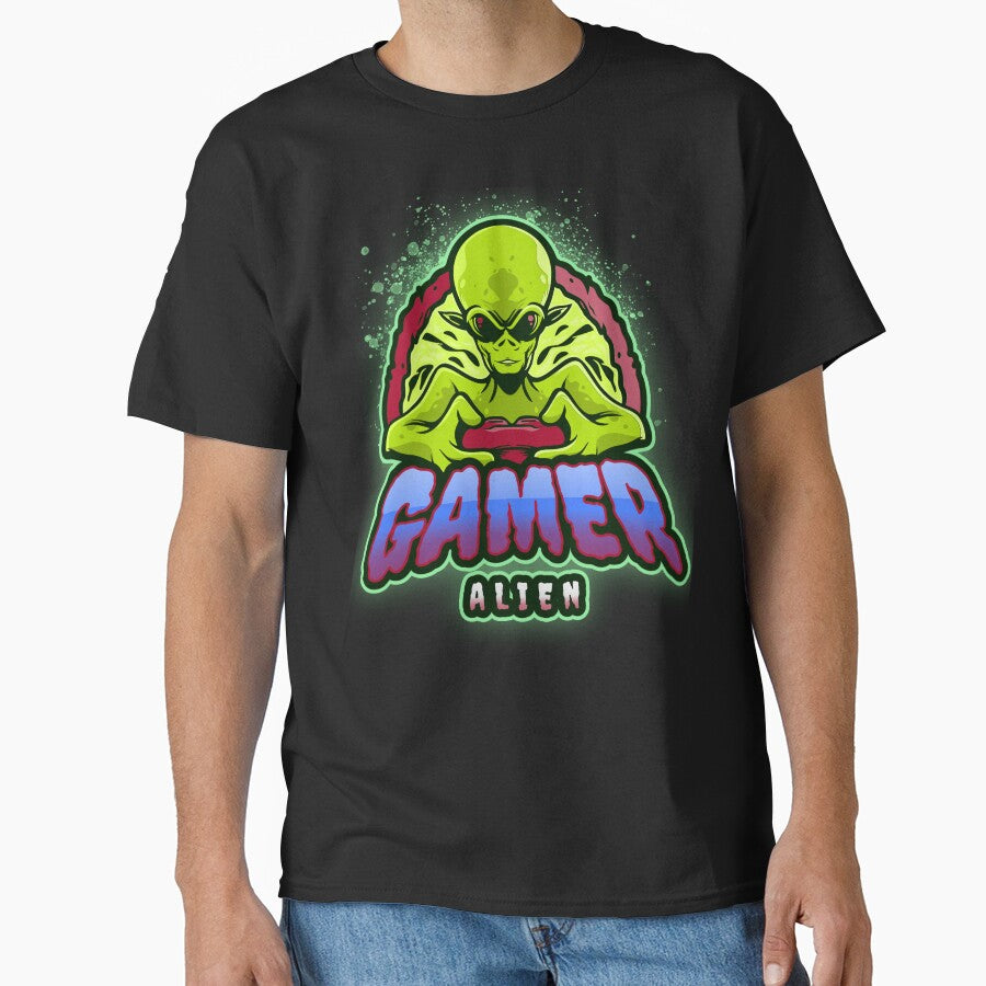THE GAMER ALIEN by MJ96-PRO T-Shirts, Hoodie, Sweatshirt | BlankRebels.com (Image 1)