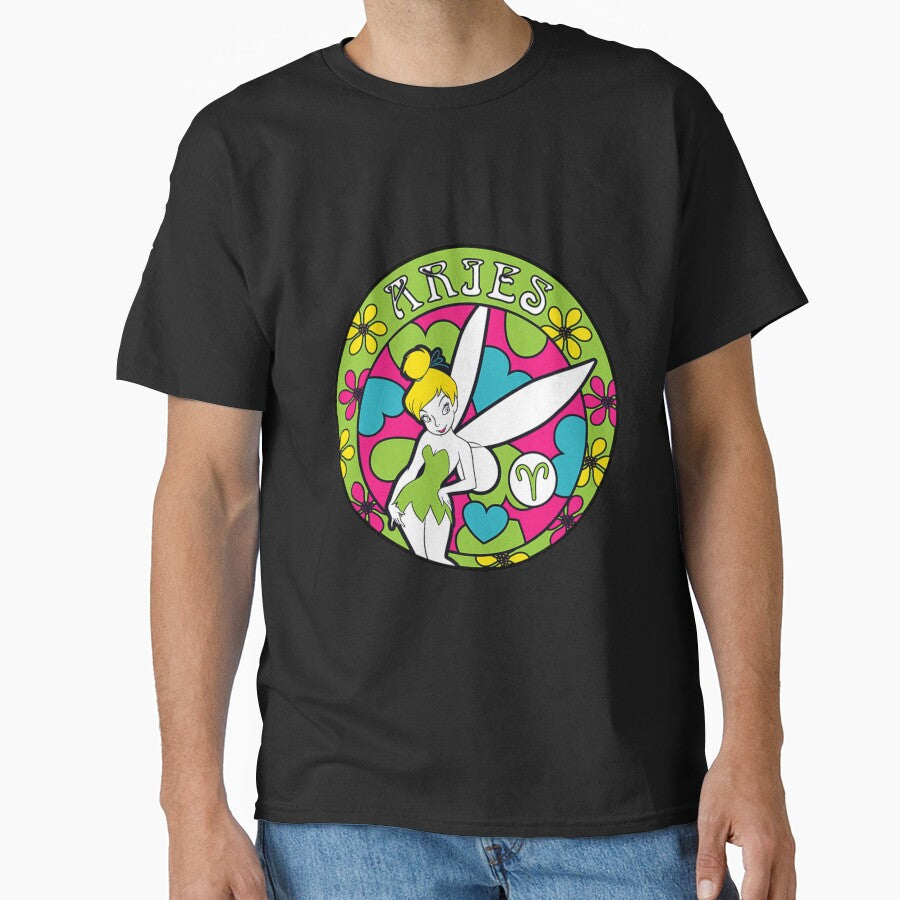 Tinker Bell Zodiac Aries Retro by jehllutkes T-Shirts, Hoodie, Sweatshirt | BlankRebels.com (Image 1)