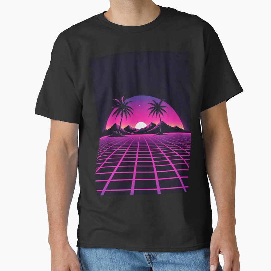 Vaporwave Sunset by GrayWolf123 T-Shirts, Hoodie, Sweatshirt | BlankRebels.com (Image 1)