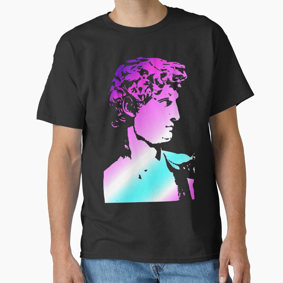 Vaporwave David by zerocult T-Shirts, Hoodie, Sweatshirt | BlankRebels.com (Image 1)