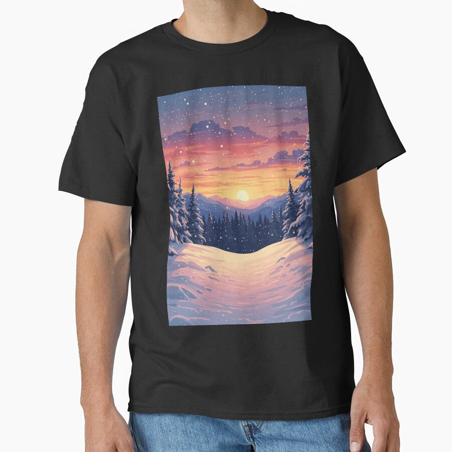 Winter sunset by Anisha  Vaz T-Shirts, Hoodie, Sweatshirt | BlankRebels.com (Image 1)