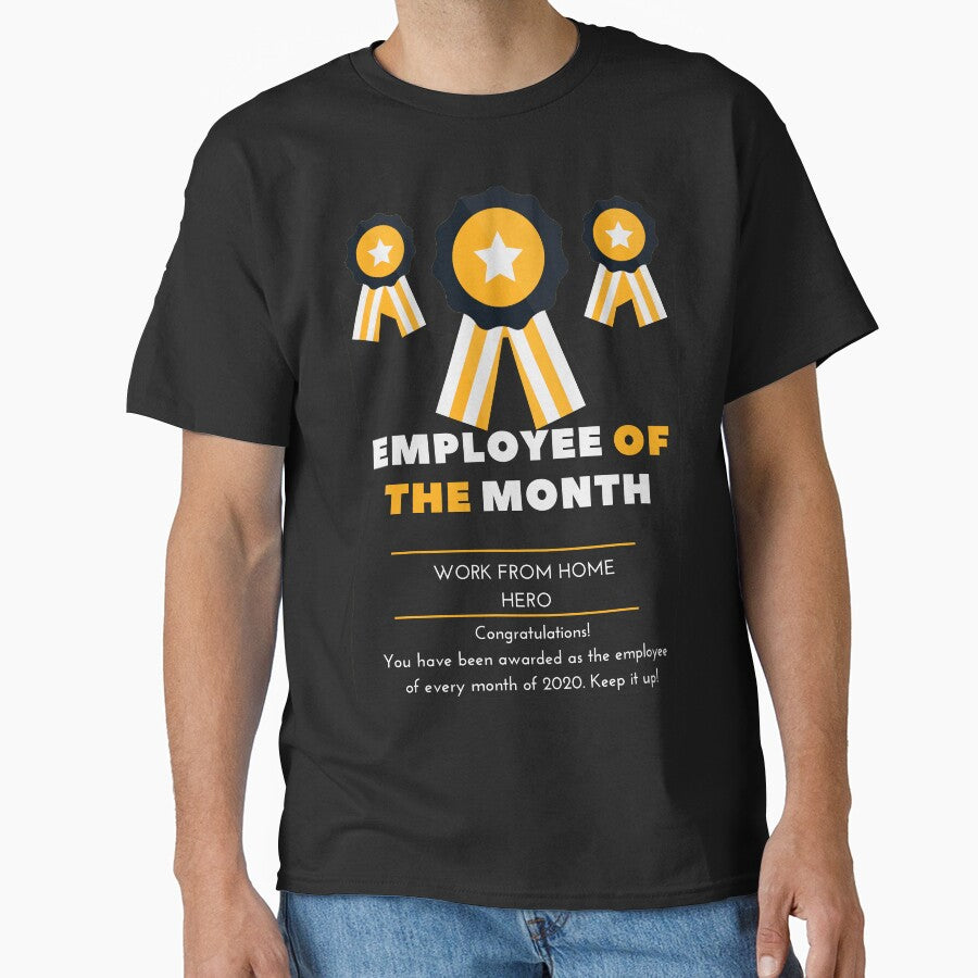 Work From Home Employee Of The Month by dacdibac T-Shirts, Hoodie, Sweatshirt | BlankRebels.com (Image 1)