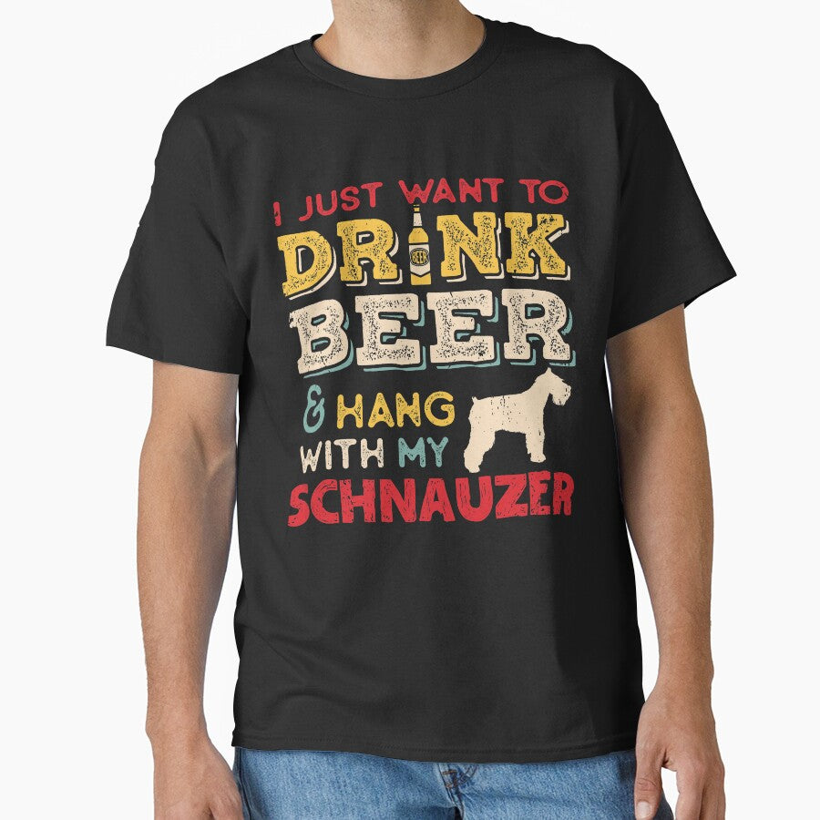 Standard Schnauzer Dog Dad Beer Lover by rafaeltto T-Shirts, Hoodie, Sweatshirt | BlankRebels.com (Image 1)