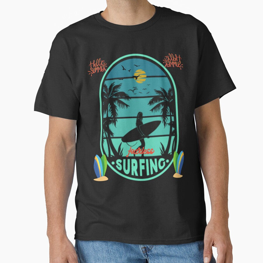 Fearless Surfing by RonelM T-Shirts, Hoodie, Sweatshirt | BlankRebels.com (Image 1)
