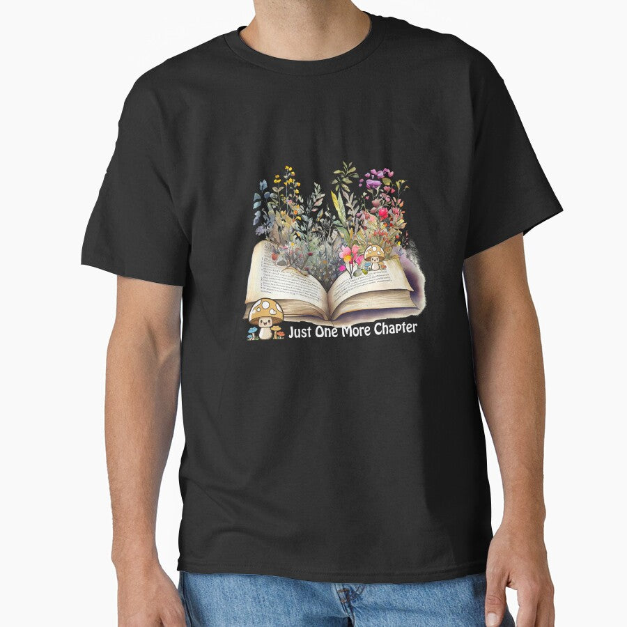 Aesthetic Book and Flowers | Book lovers Open book Blossoming Pages  T-Shirt gift idea by lemamis Hoodie,... (Image 1)
