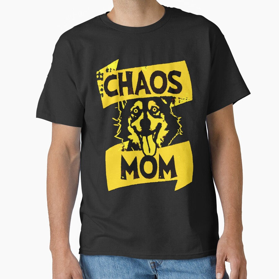 Chaos Mom: Funny Dog – Punk Pet Lover Design by VikArtStudio T-Shirts, Hoodie, Sweatshirt | BlankRebels.com (Image 1)
