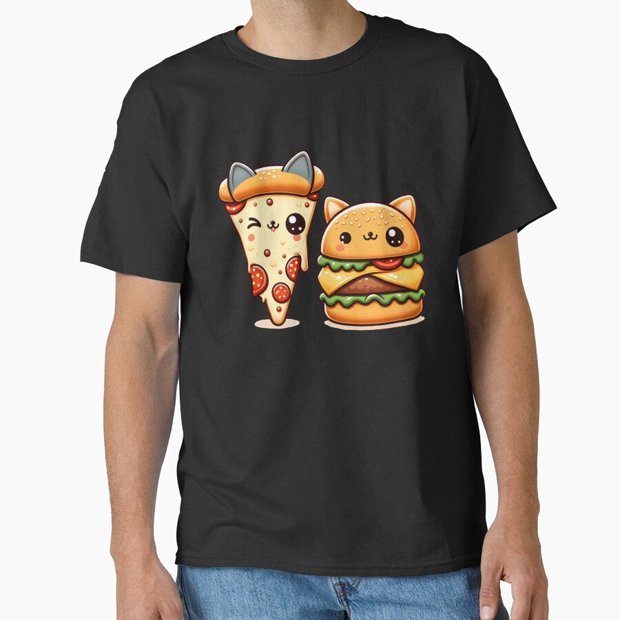 Funny Pizza Burger Lover by Logiamerch T-Shirts, Hoodie, Sweatshirt | BlankRebels.com (Image 1)