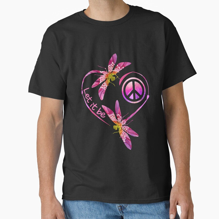 Let It Be Hippie Dragonfly by shopParadiseXOS T-Shirts, Hoodie, Sweatshirt | BlankRebels.com (Image 1)