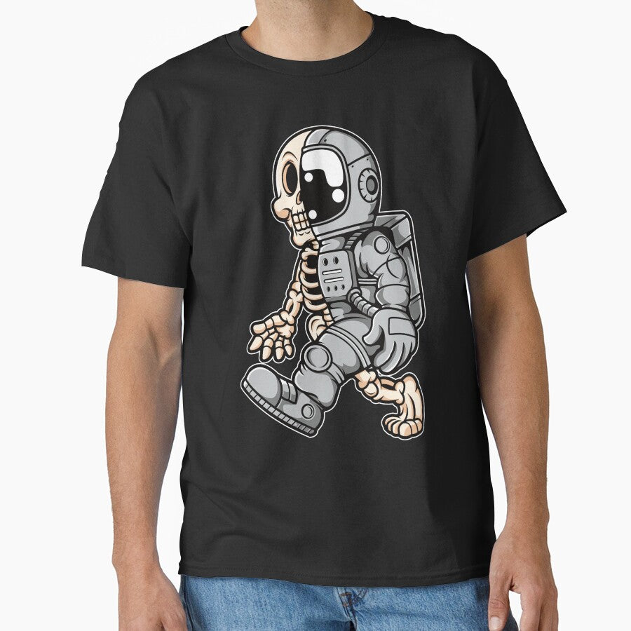 Astronaut Half Skull - Funny Outer Space Lovers by Desteroids T-Shirts, Hoodie, Sweatshirt | BlankRebels.com (Image 1)