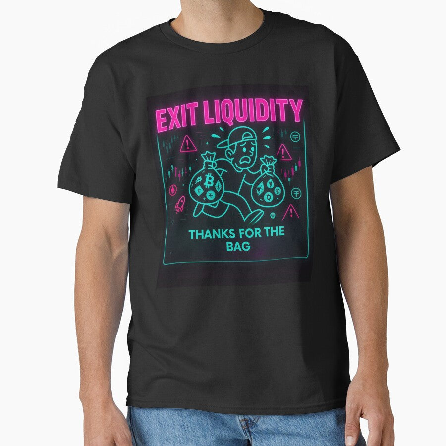 Thanks for the Bag (Crypto Meme Neon Art) by Crypto-Trenches T-Shirts, Hoodie, Sweatshirt | BlankRebels.com (Image 1)