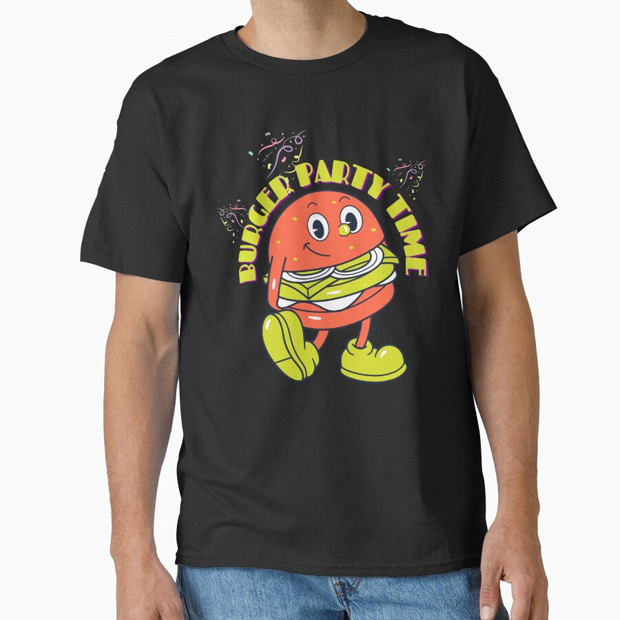 Burger Party Time - Burger Enjoying - Burger Lover by designerpriti T-Shirts, Hoodie, Sweatshirt | BlankRebels.com (Image 1)