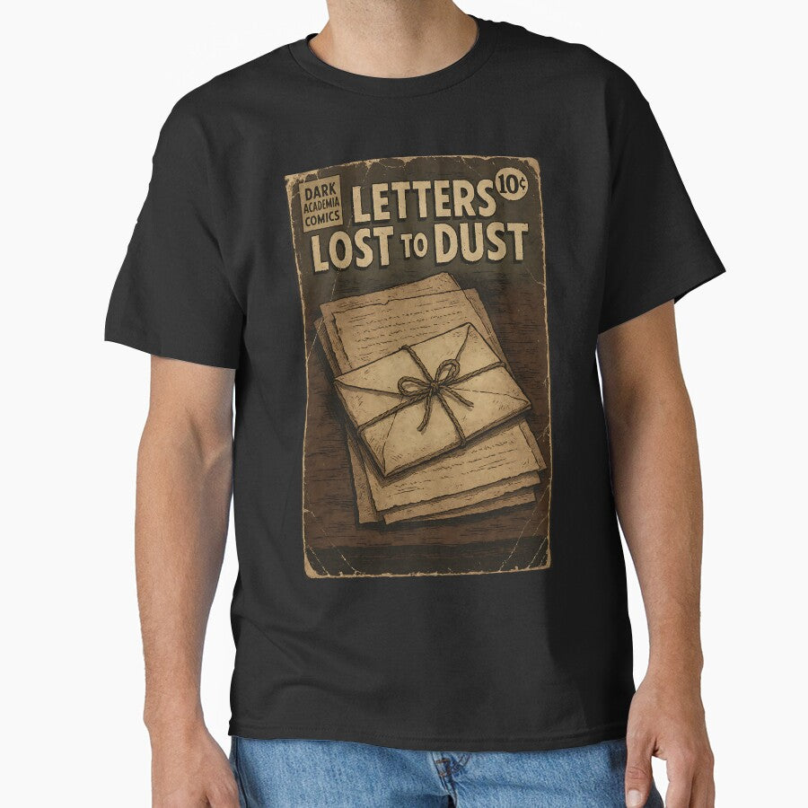 Vintage Dark Academia: Letters lost to dust by bapupa T-Shirts, Hoodie, Sweatshirt | BlankRebels.com (Image 1)