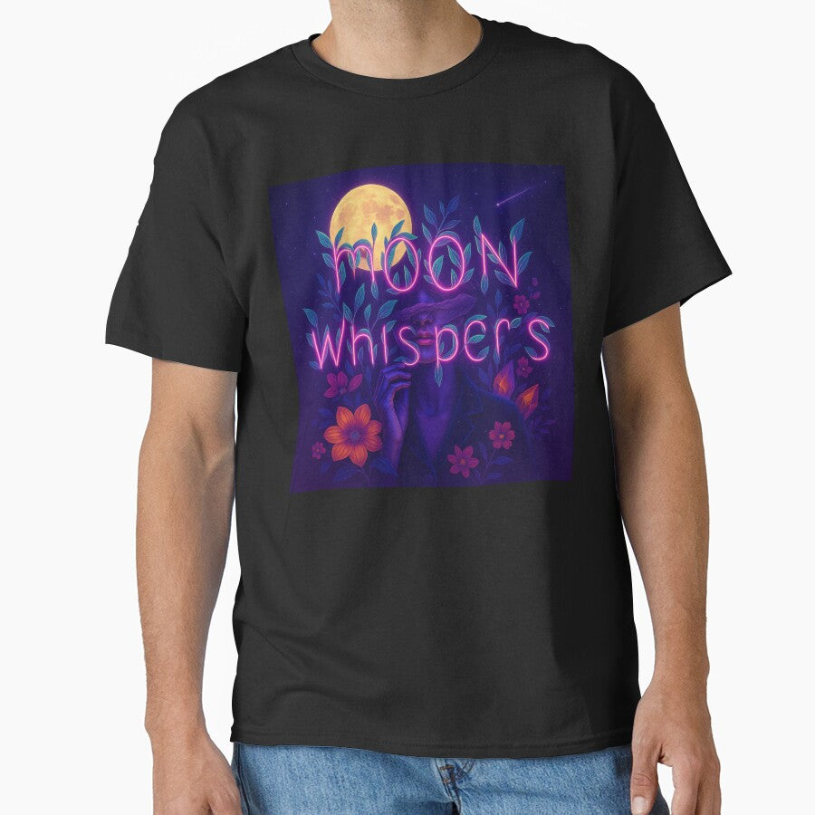 Moon Whispers – Mystical Lunar Dreamer Art by AATGShop T-Shirts, Hoodie, Sweatshirt | BlankRebels.com (Image 1)