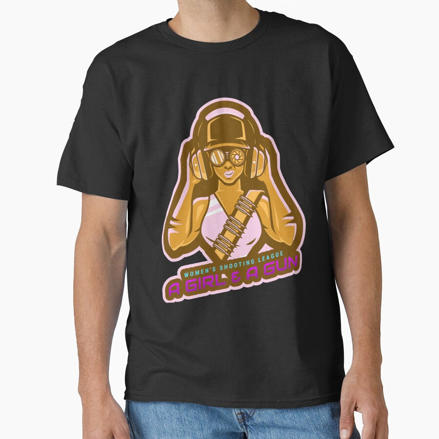 A Girl _amp_ A Gun by FightWearGood T-Shirts, Hoodie, Sweatshirt | BlankRebels.com (Image 1)