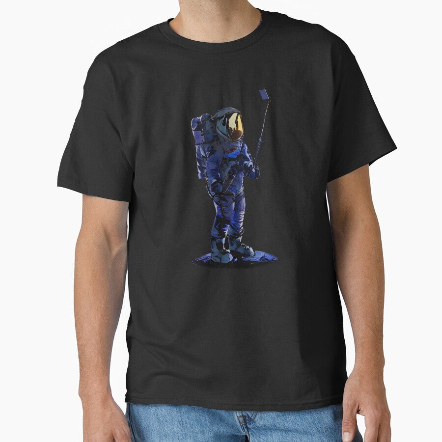 Astronaut taking selfie by DopeDesign111 T-Shirts, Hoodie, Sweatshirt | BlankRebels.com (Image 1)