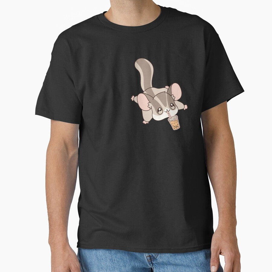 Cute sugar glider loves boba by Artistusha T-Shirts, Hoodie, Sweatshirt | BlankRebels.com (Image 1)