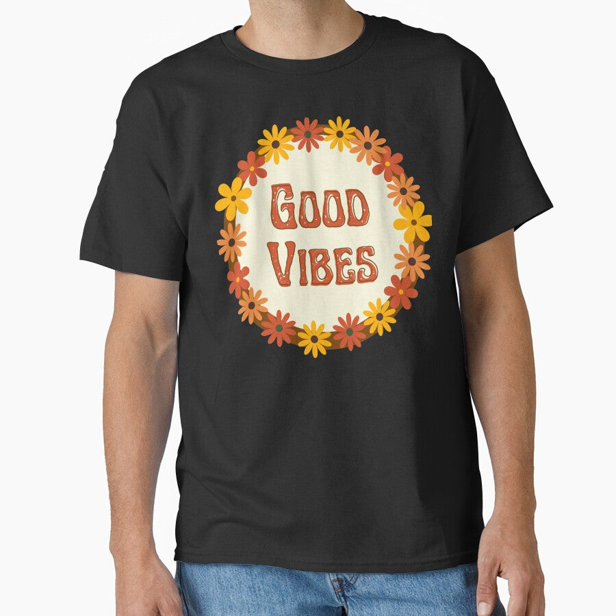 Good vibes hippie flowers by DemonicGloom T-Shirts, Hoodie, Sweatshirt | BlankRebels.com (Image 1)