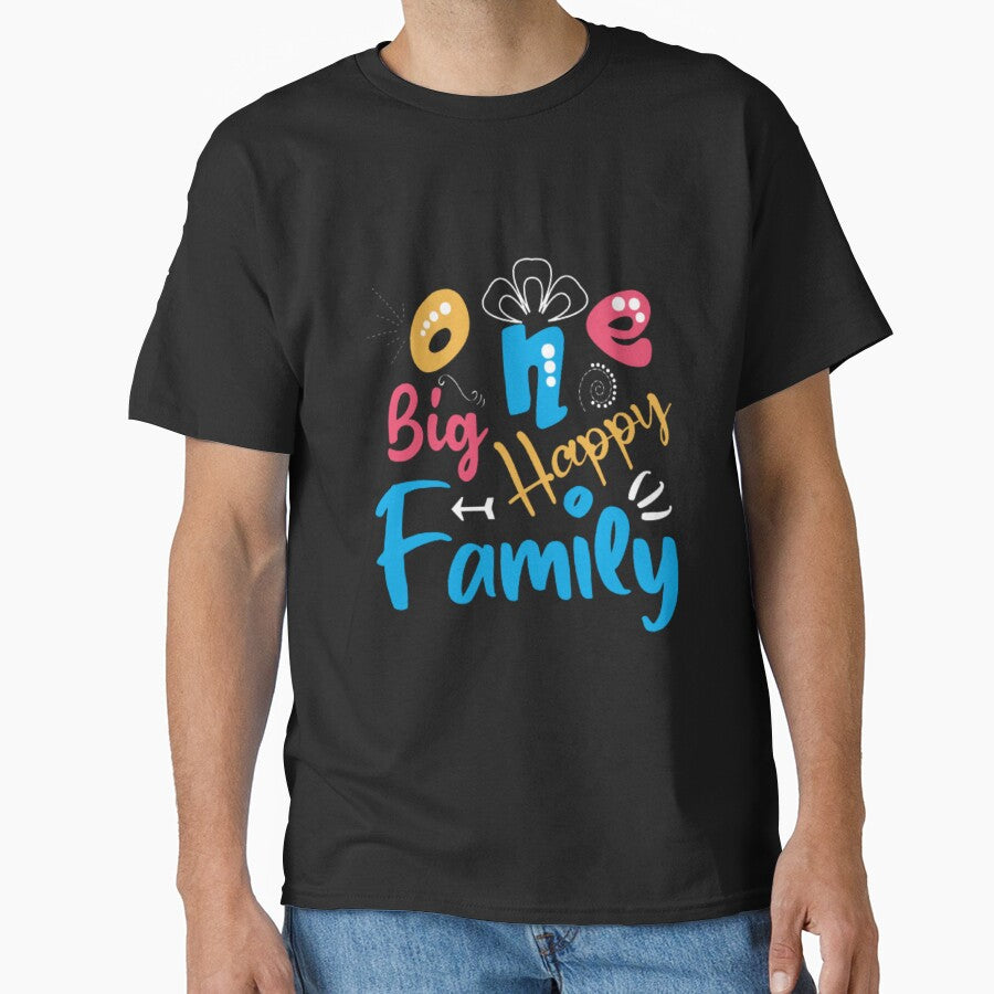 one big happy  family t shirt,family matching by Goraty2020 Hoodie, Sweatshirt | BlankRebels.com (Image 1)