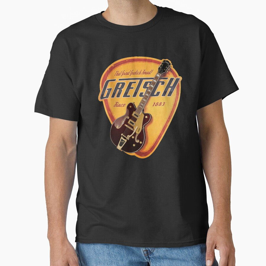 Vintage Gretsch Legendary Guitar pick - plectrum Country Gentleman 5422 by Kludoman T-Shirts, Hoodie, Sweatshirt (Image 1)