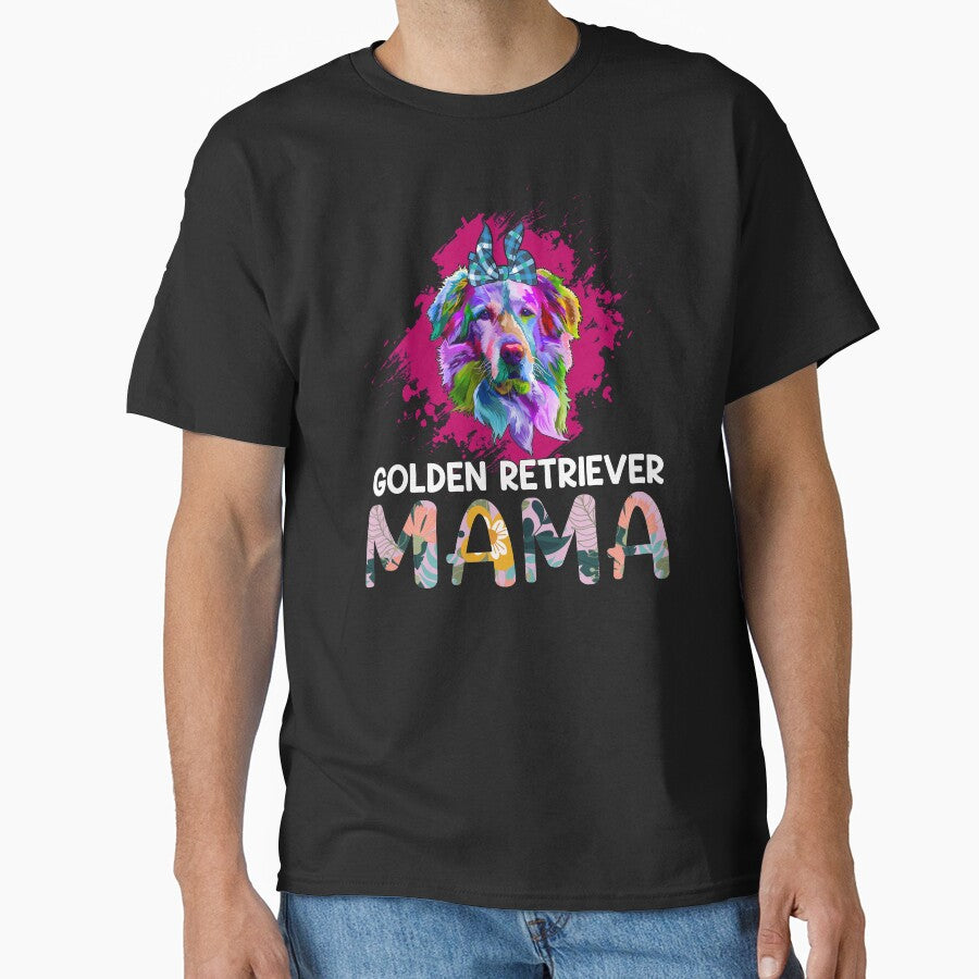 Golden retriever mama by pnkpopcorn T-Shirts, Hoodie, Sweatshirt | BlankRebels.com (Image 1)