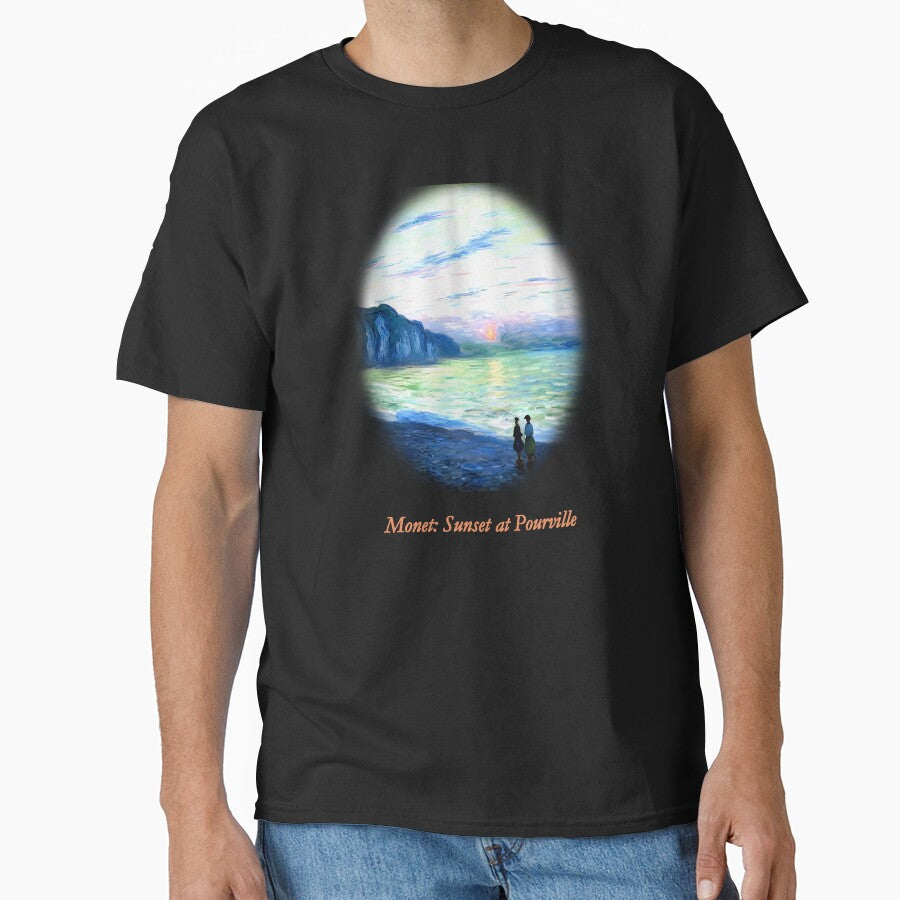 Sunset at Pourville - A Coastal Evening by artdesignsnow T-Shirts, Hoodie, Sweatshirt | BlankRebels.com (Image 1)