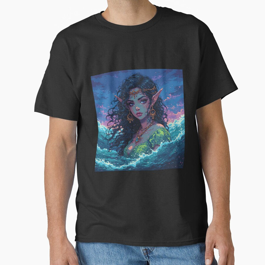 Retro Art Beautiful Woman Elf by pexoboy T-Shirts, Hoodie, Sweatshirt | BlankRebels.com (Image 1)