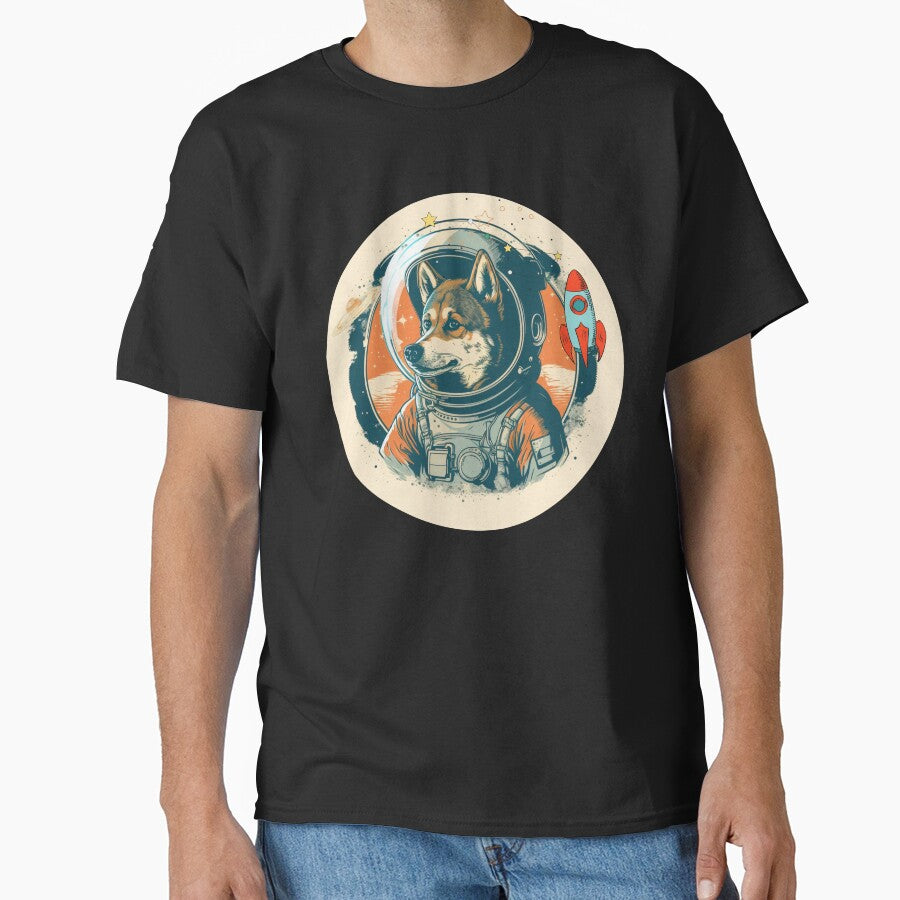 Astronaut dogs vintage planet space dog galaxy puppy by Sasikharn T-Shirts, Hoodie, Sweatshirt | BlankRebels.com (Image 1)