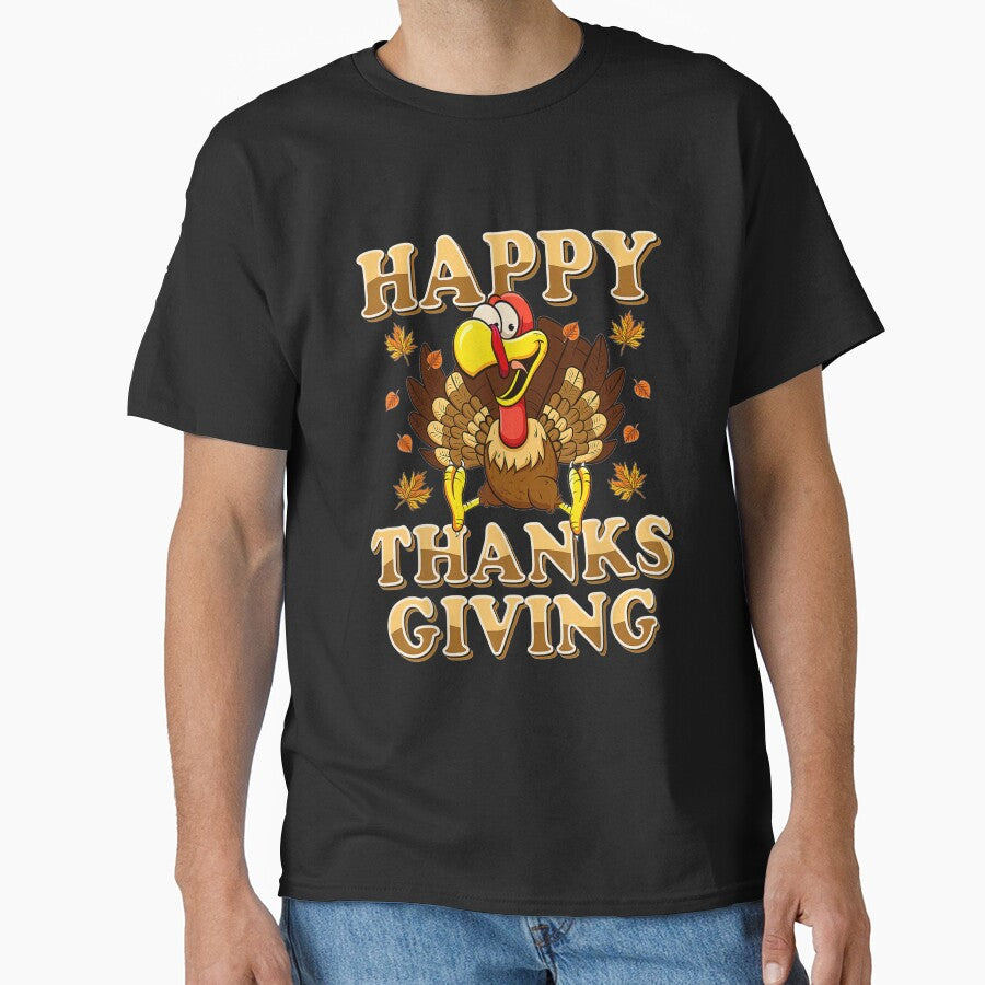 Happy Thanksgiving For Boys Girls Turkey Day Gift by harolhaw T-Shirts, Hoodie, Sweatshirt | BlankRebels.com (Image 1)