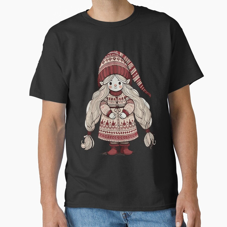 Christmas Gnome Woman Festive Gnome Girl by LuminOrb T-Shirts, Hoodie, Sweatshirt | BlankRebels.com (Image 1)