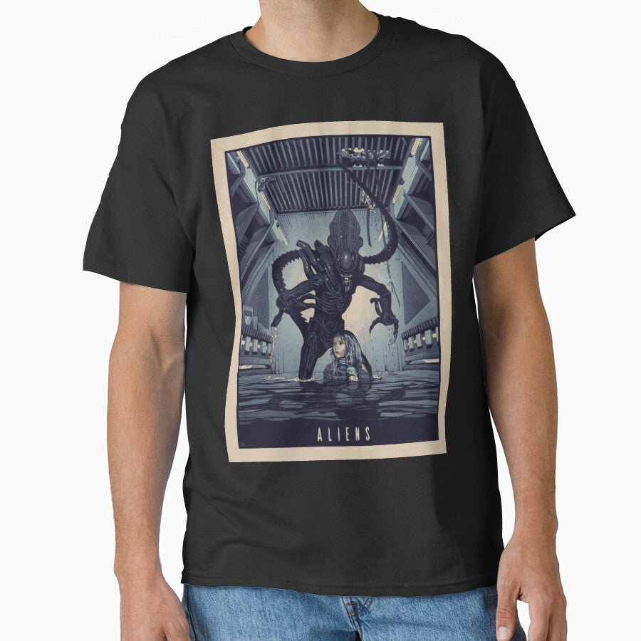 Aliens: The Movie Fanart - Sci-Fi Horror Design by L. Layne T-Shirts, Hoodie, Sweatshirt | BlankRebels.com (Image 1)