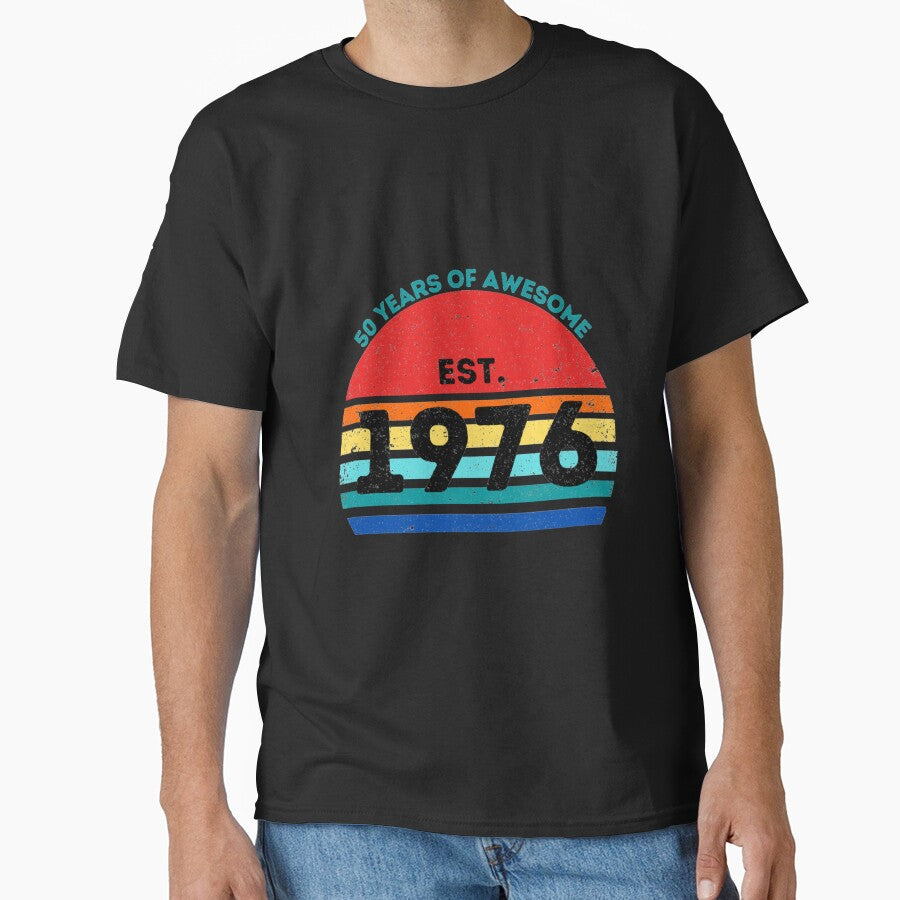 Vintage 50th Birthday 1976 by NewfieDragon T-Shirts, Hoodie, Sweatshirt | BlankRebels.com (Image 1)