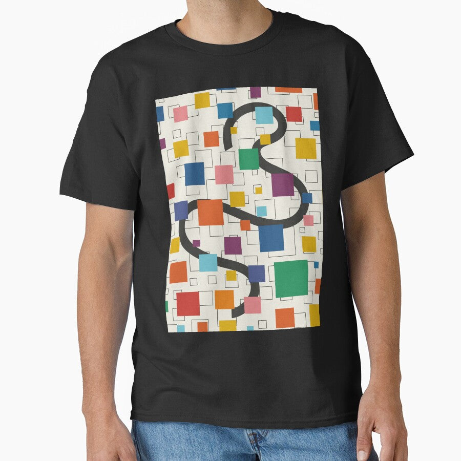 Composition with Colorful Squares by Drawings Project T-Shirts, Hoodie, Sweatshirt | BlankRebels.com (Image 1)