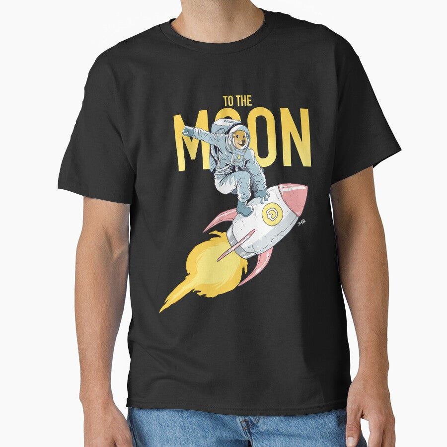Doge to the Moon! (Red) by Coveney18 T-Shirts, Hoodie, Sweatshirt | BlankRebels.com (Image 1)