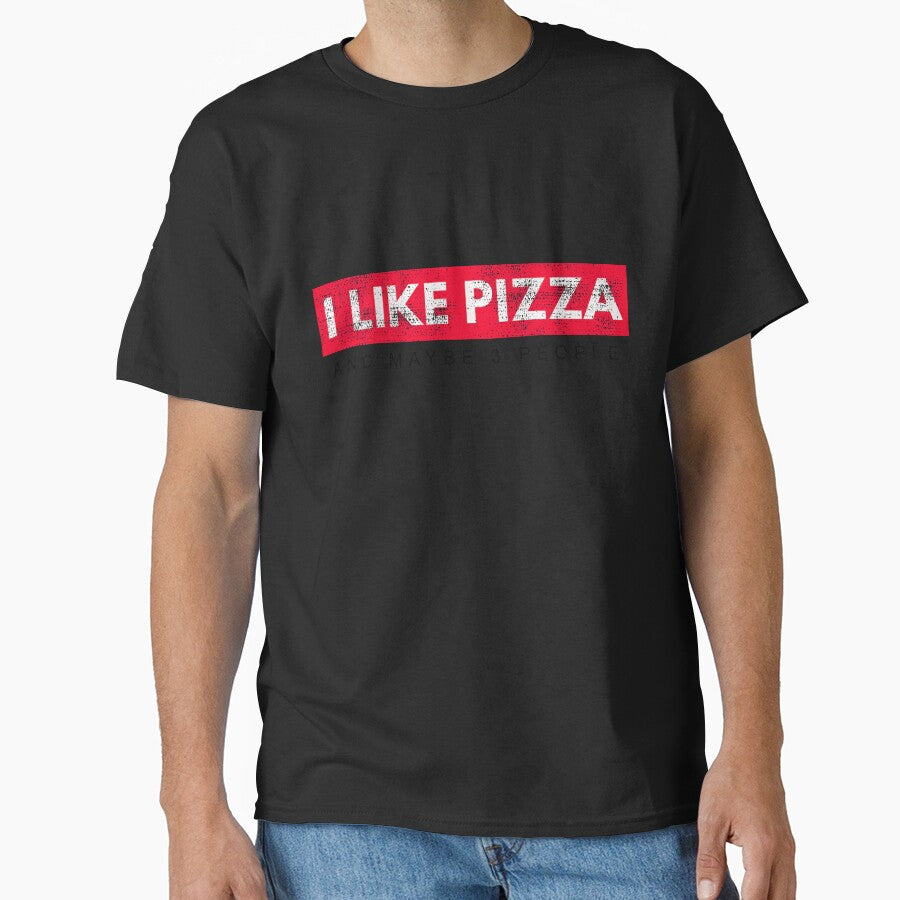 Funny Pizza Shirts Maybe 3 People  For Pizza Lovers Pizza Party Clothing by Leopardman25 Hoodie, Sweatshirt (Image 1)